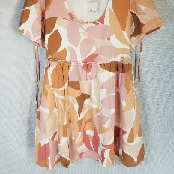 Free People Girl And The Sun Avery Mini Dress in Spice Leaf XS or MEDIUM - NWT - Picture 11 of 15